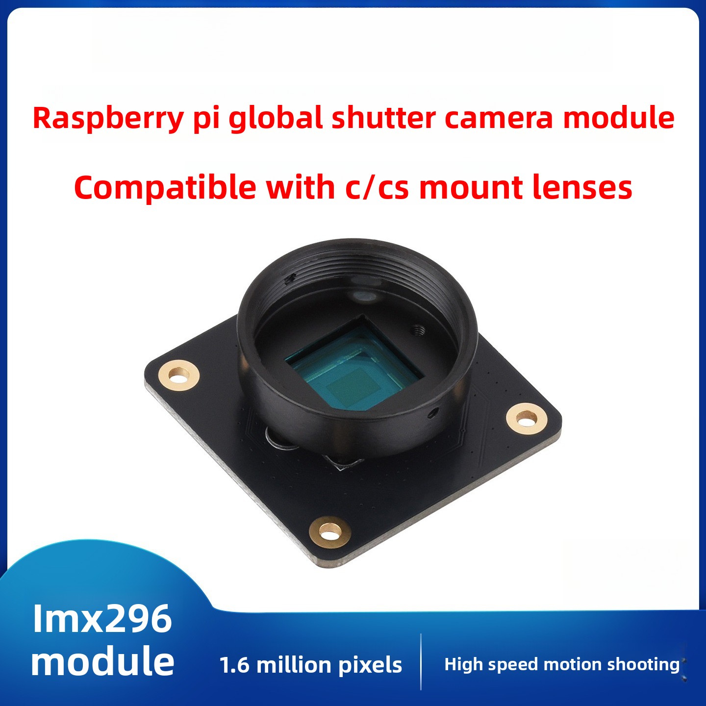 Global Shutter CMOS Sensor Mod - огляд і ціна Raspberry Pi Global Shutter Camera Imx296
